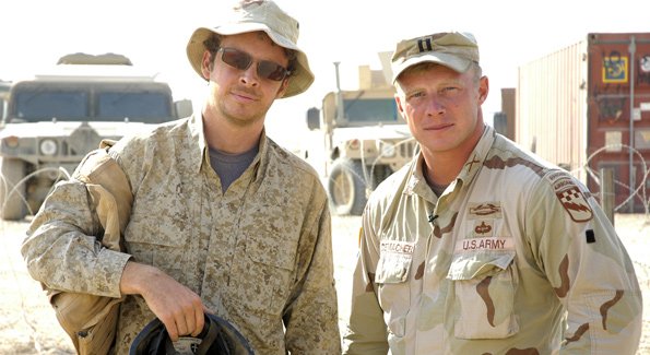Director Jake Rademacher and his brother Isaac Rademacher in 'Brothers at War.'