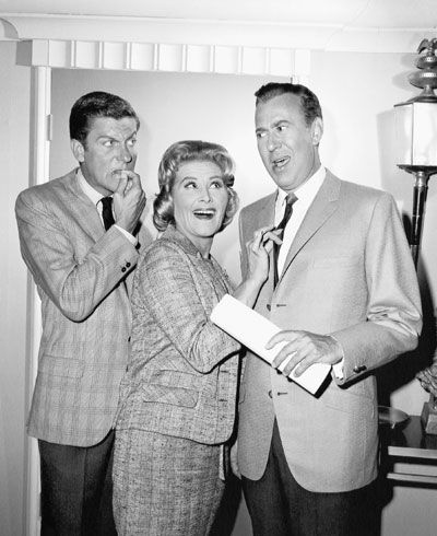 Dick Van Dyke, Rose Marie and Carl Reiner in "The Dick Van Dyke Show."