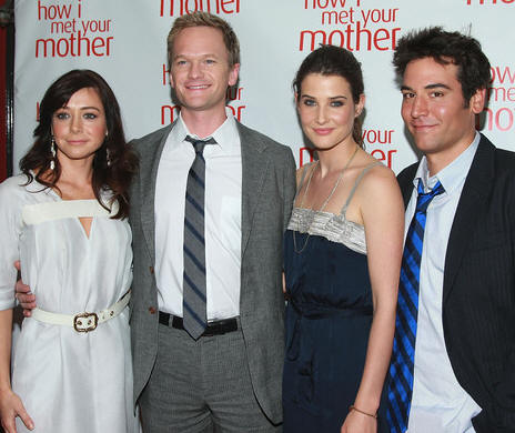 Alyson Hannigan, Neil Patrick Harris, Cobie Smulders and Josh Radnor at the 'How I Met Your Mother' Academy screening at McGee's Pub in New York City, June 3, 2008.