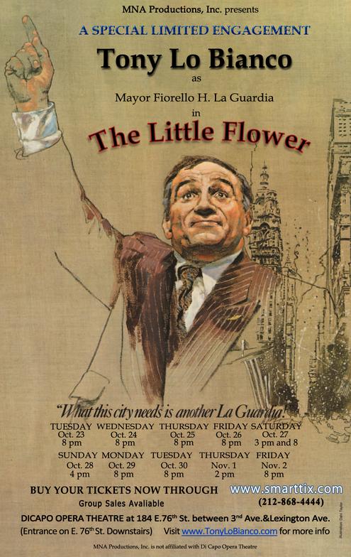 Tony Lo Bianco stars in the off-Broadway play "The Little Flower."