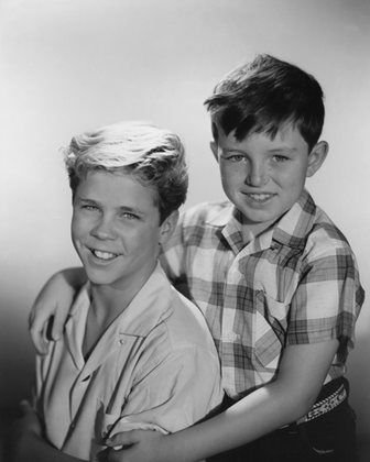 Tony Dow and Jerry Mathers in 'Leave It to Beaver.'