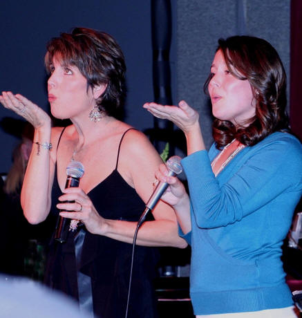 Lucie Arnaz and daughter Kate Luckinbill at Birdland in 2007.
