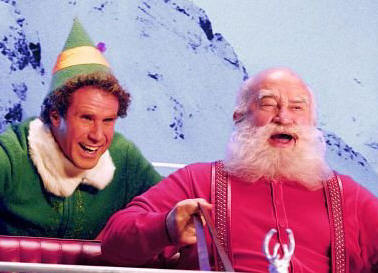 Will Farrell and Ed Asner in 'Elf.'