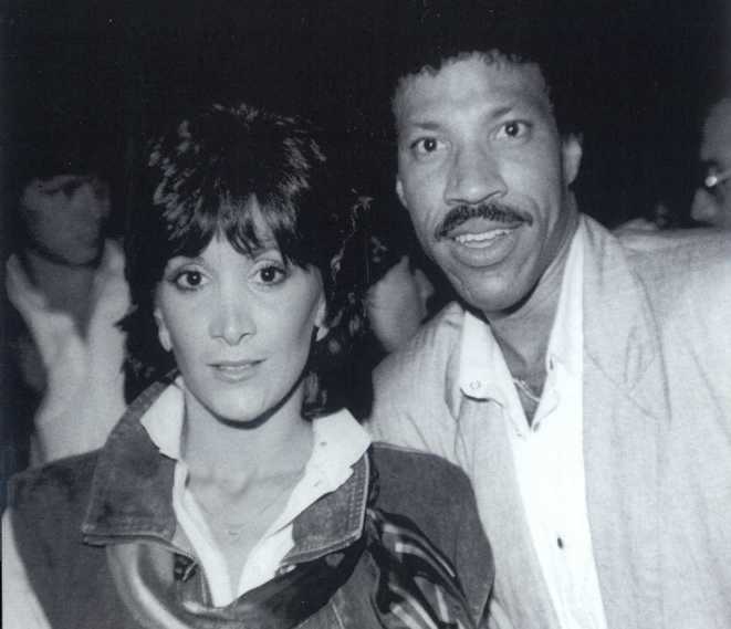 Charlene Oliver with Lionel Richie circa 1983.