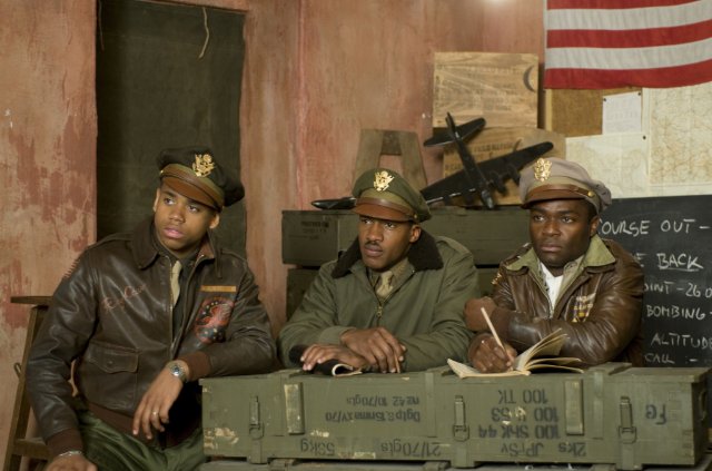 David Oyelowo, Nate Parker and Tristan Wilds in RED TAILS