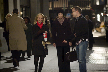 Amy Poehler, Tina Fey and Michael McCullers making 'Baby Mama.'
