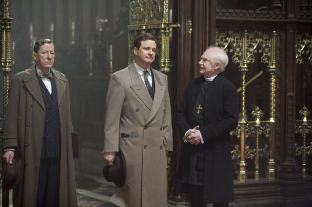  Geoffrey Rush and Colin Firth star in THE KING'S SPEECH.