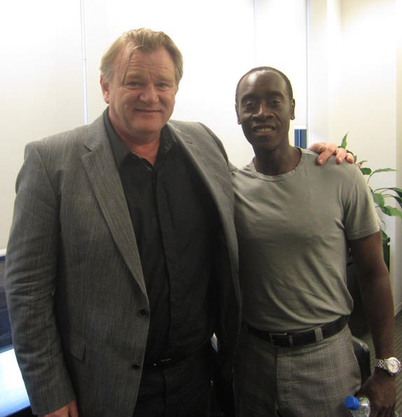 Brendan Gleeson and Don Cheadle at the New York press day for "The Guard."