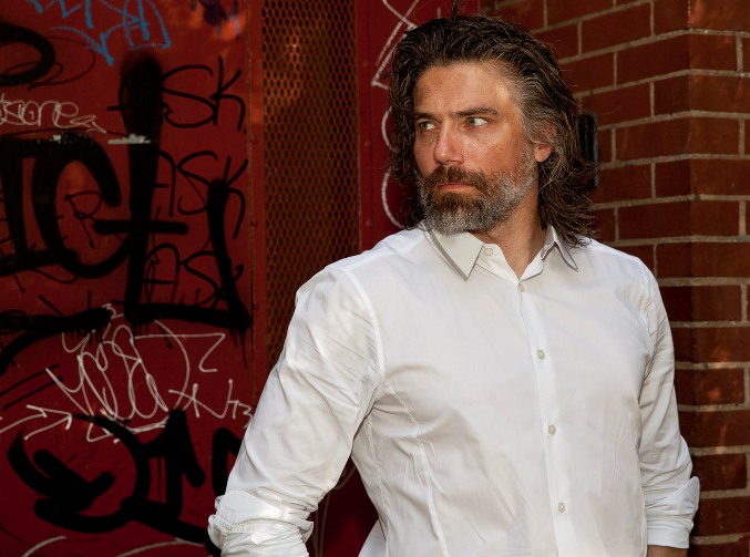 Anson Mount of "Hell On Wheels" in New York City, August 4, 2013. Photo � 2013 Mark Doyle.