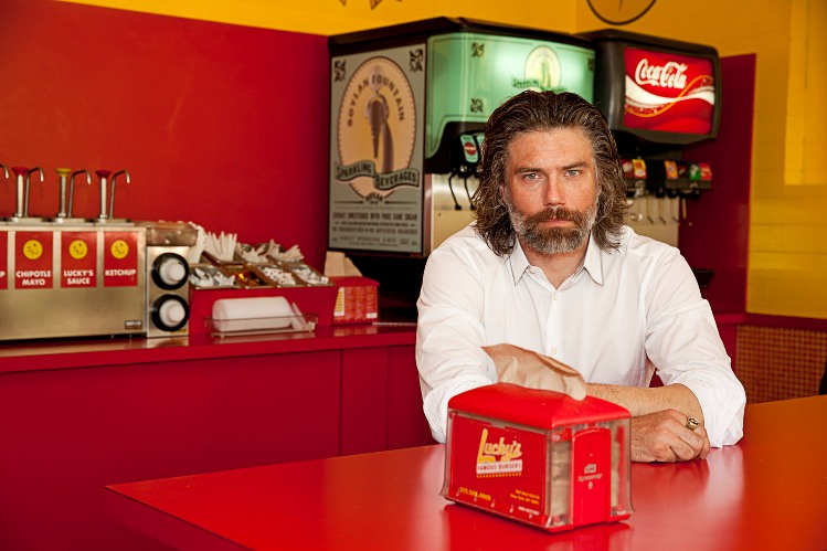 Anson Mount of "Hell On Wheels" in New York City, August 4, 2013. Photo � 2013 Mark Doyle.