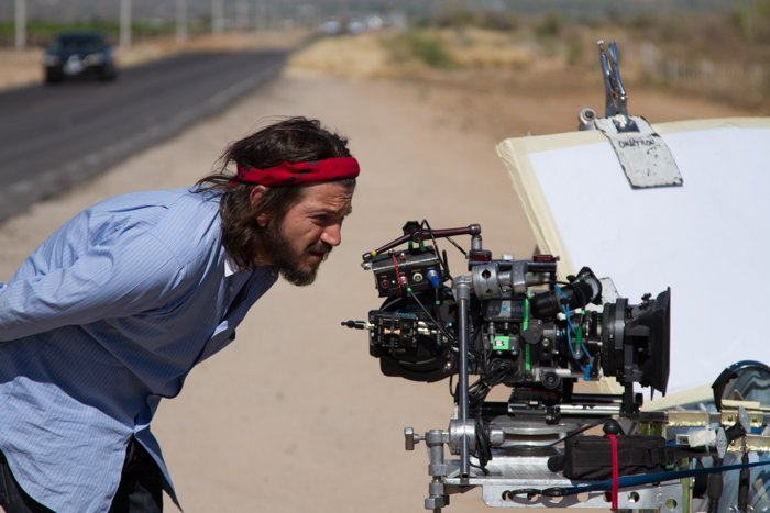 Diego Luna filming 'Cesar Chavez.'