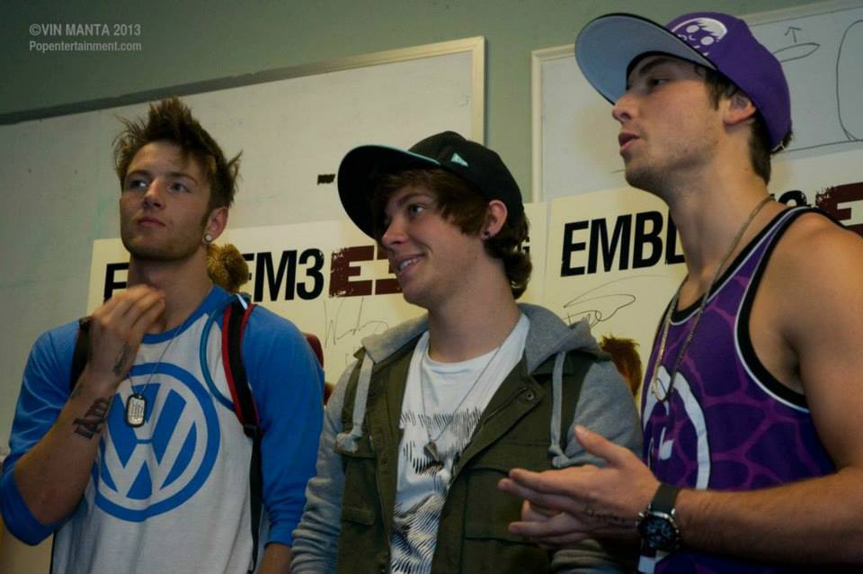 EMBLEM3 at the "Nothing to Lose" CD signing in Fairless Hills, PA - July 31, 2013. Photo � 2013 Vin Manta