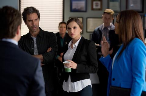 Eric McCormack and Rachael Leigh Cook star in Perception.