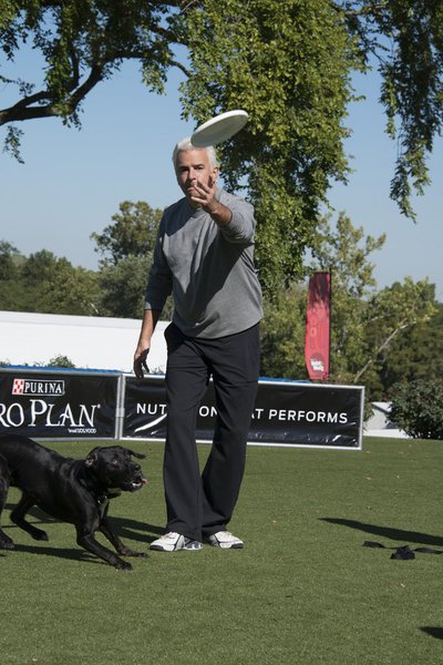 NATIONAL DOG SHOW PRESENTED BY PURINA -- Pictured: (l-r) Morgan, John O'Hurley -- (Photo by: Rick Stankoven/NBC)