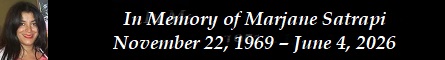 In Memory of Marjane Satrapi � November 22, 1969 � June 4, 2026