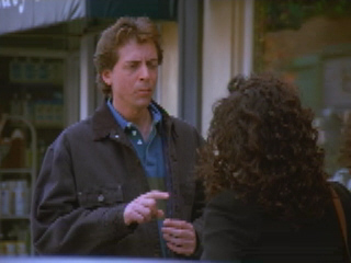Fred Stoller and Julia-Louis Dreyfus in 'Seinfeld.'