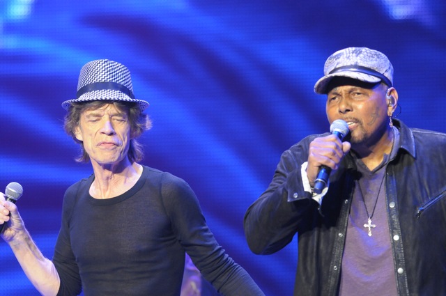 The Rolling Stones and Aaron Neville - Wells Fargo Center - Philadelphia, PA - June 21, 2013 - photo by Jim Rinaldi � 2013