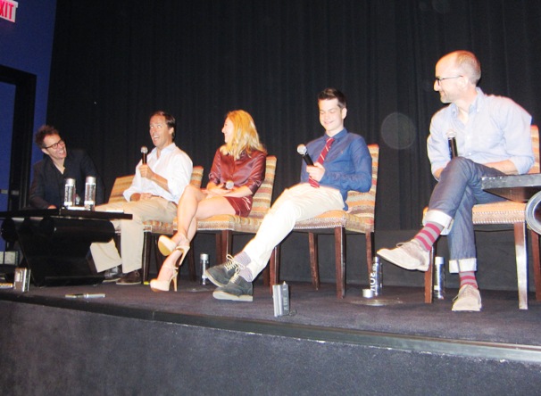 Sam Rockwell, Nat Faxon, AnnaSophia Robb, Liam James and Jim Rash at the NY Press day for "The Way Way Back."