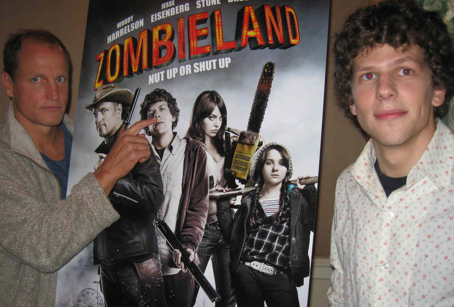 Woody Harrelson and Jesse Eisenberg - stars of 'Zombieland.'