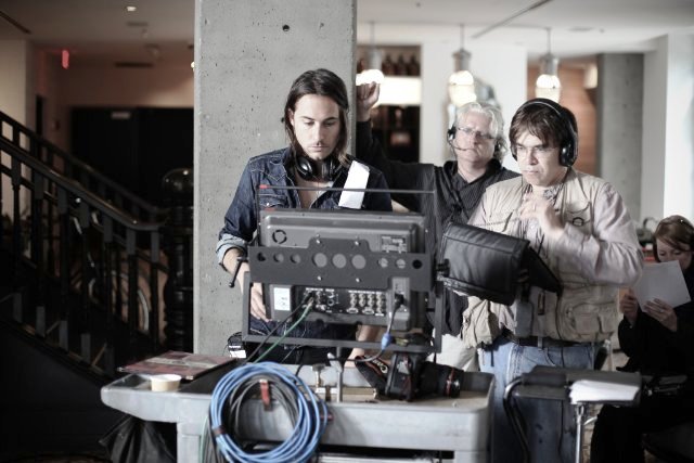 Director Lee Toland Krieger on the set of CELESTE AND JESSE FOREVER.