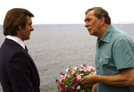 Michael Sheen as David Frost and Frank Langella as Richard Nixon in 'Frost/Nixon.'