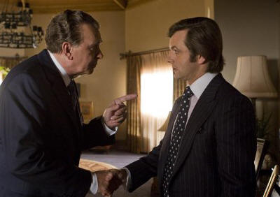 Frank Langella as Richard Nixon and Michael Sheen as David Frost in 'Frost/Nixon.'