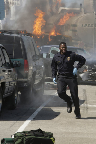 TRAUMA -- Pilot -- Pictured: Derek Luke as Cameron Boone -- NBC Photo: Chris Haston