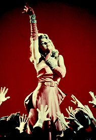 Madonna in the "Material Girl" video.