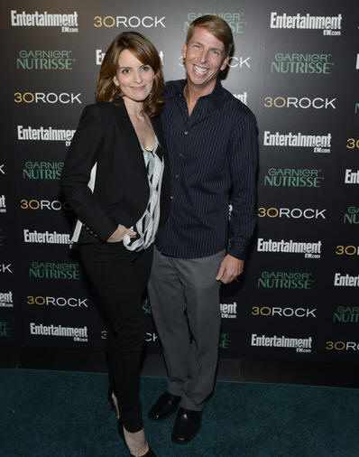 30 ROCK -- Season 7 Premiere Event -- Pictured: (l-r) Tina Fey, Jack McBrayer -- (Photo by: Mike Coppola/NBC) 