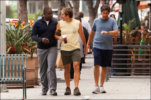 Andre Braugher, Scott Bakula and Ray Romano in MEN OF A CERTAIN AGE. 