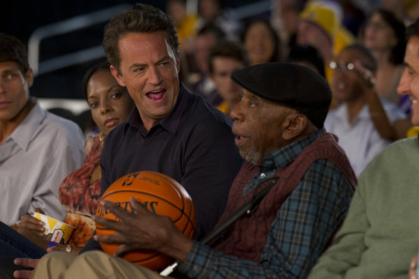 GO ON -- Episode 103 -- Pictured: (l-r) Matthew Perry as Ryan, Bill Cobbs as George -- (Photo by: Justin Lubin/NBC)