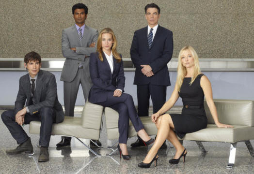 COVERT AFFAIRS -- Season:1 -- Pictured: (L-R) Christopher Gorham as Auggie Anderson, Sendhil Ramamurthy as Jai Wilcox, , Piper Perabo as Annie Walker, Peter Gallagher as Authur Campbell, Kari Matchett as Joan Campbell -- Photo by: Robert Ascroft/USA Network