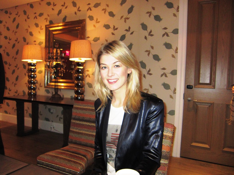 Rosamund Pike at the New York Press Day for BARNEY'S VERSION at the Crosby Street Hotel, New York, NY, January 10, 2011.