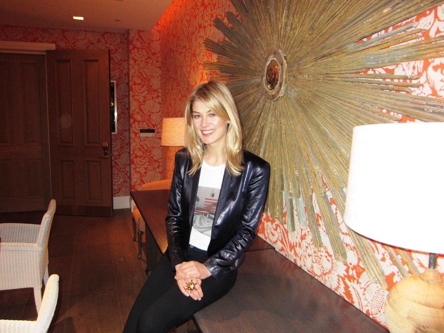 Rosamund Pike at the New York Press Day for BARNEY'S VERSION at the Crosby Street Hotel, New York, NY, January 10, 2011.