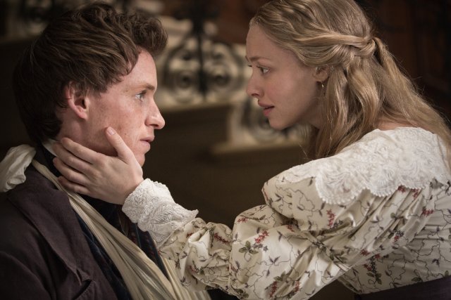 Eddie Redmaybe and Amanda Seyfried star as Marius and Cosette in 'Les Misérables.'