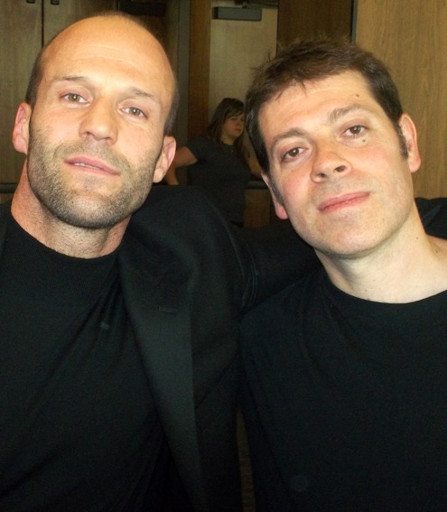 Jason Statham and Boaz Yakin at the New York press day for 'Safe'