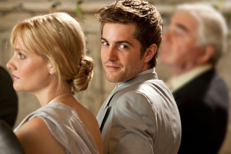 Romola Garai (left) and Jim Sturgess (right) star as Silvie and Dexter in the romance ONE DAY, a Focus Features release directed by Lone Scherfig.