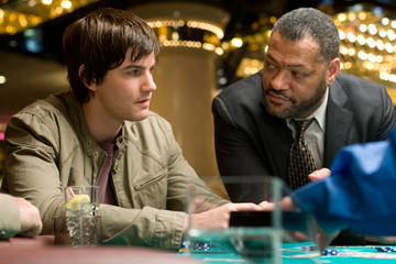 Jim Sturgess and Lawrence Fishburne in "21."