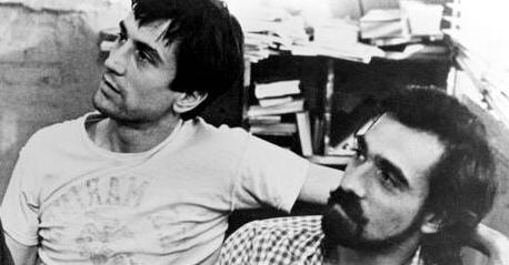 Robert De Niro and Martin Scorsese on the set of "Taxi Driver."