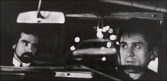 Martin Scorsese Robert De Niro on the set of "Taxi Driver."