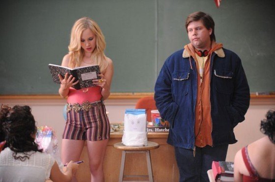 Juno Temple and Jeremy Dozier in the movie DIRTY GIRL.