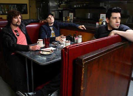 Theory of a Dead Man (l to r:  Dean Back, Dave Brenner, Tyler Connolly)