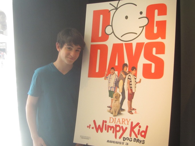 Zachary Gordon at the New York Press Day for Diary of a Wimpy Kid: Dog Days at the Andaz Hotel in New York, July 30, 2012.