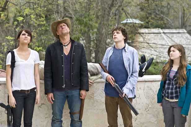 Emma Stone, Woody Harrelson, Jesse Eisenberg and Abigail Breslin in 'Zombieland.'